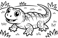 Crawling reptile